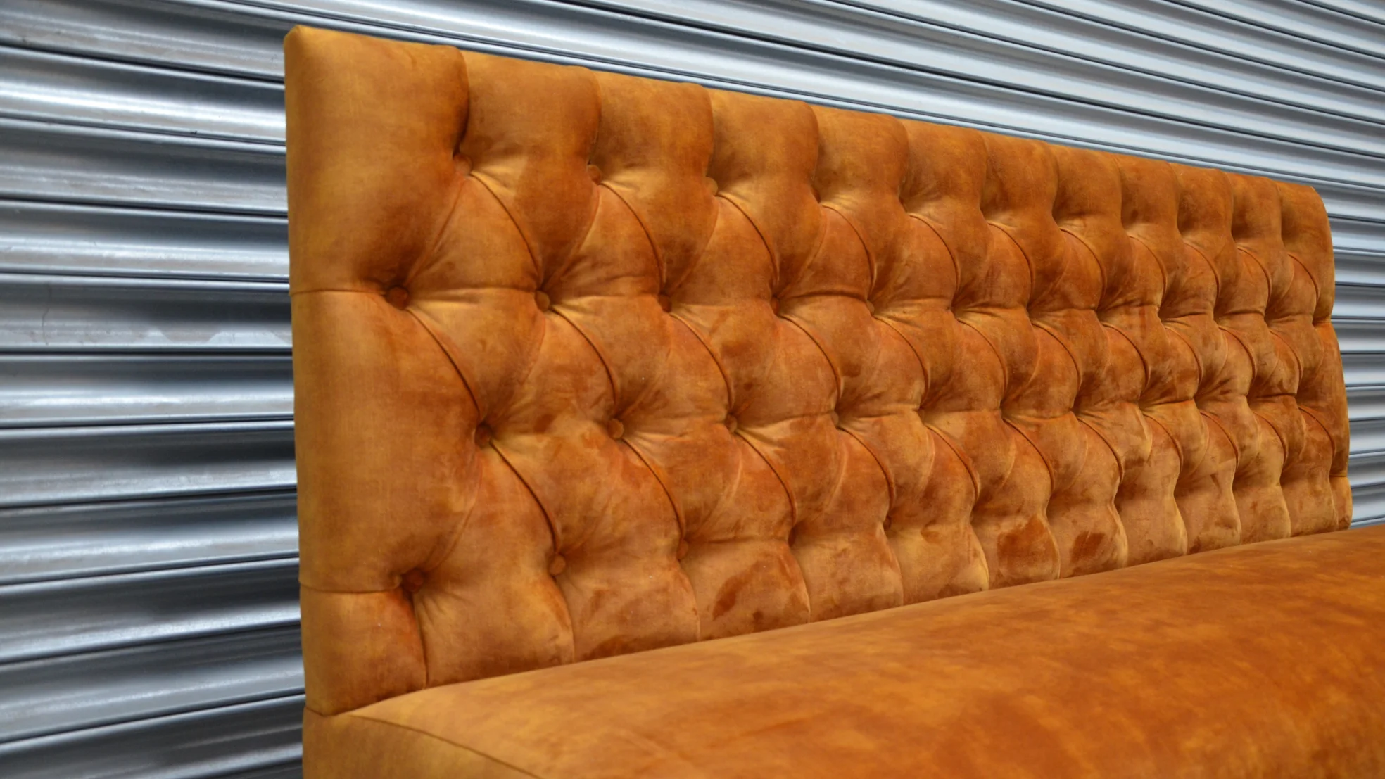 Buttoned Backed Bench Seat