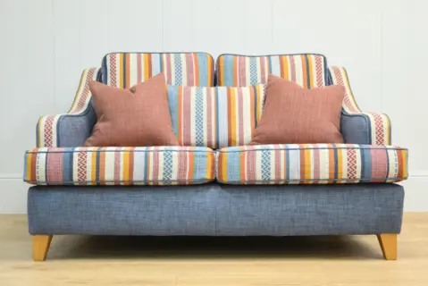 Stripey small sofa 2