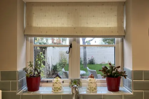 Roman Blind Half Down