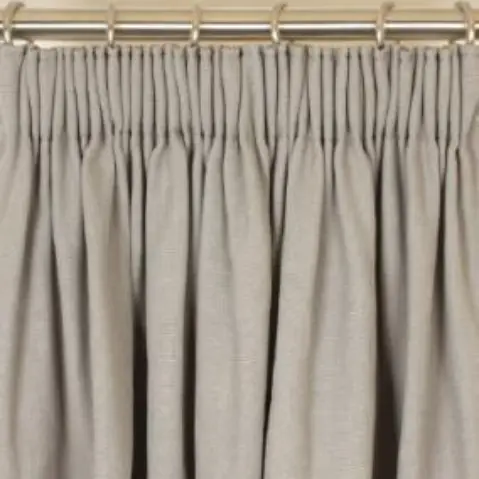 6” Pencil pleat curtains