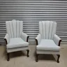 Fully Reupholstered, Fluted Back