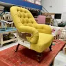 Reupholstered Buttoned Back Chair