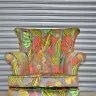 Reupholstered Fluted Back Chair
