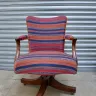 Reupholstery of a Hillcrest chair for Griffin Interiors