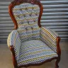 Buttoned Back Chair, Fully Reupholstered