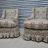 Recovered Box Pleat chairs