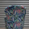 Iron backed chair - stripped & recovered