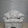 Fully Reupholstered Armchair and Three Piece Suite
