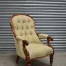 Buttoned Back Chair – Recovered