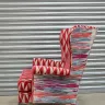 Wing Chair Recovered - Contrasting Fabric