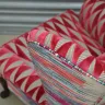 Wing Chair Recovered - Contrasting Fabric