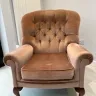 Buttoned Back Chair Recovered