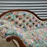 Buttoned Back Chaise - Recovered