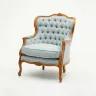 Deep Button Back Decorative Armchair
