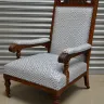 Wooden Show frame Chair - Recovered