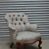 Buttoned Back Chair – Recovered