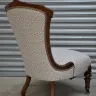 Wooden Buttoned Back