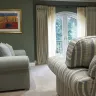 Upstairs Hallway Double Pinch Pleat Curtains