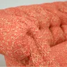Victorian Crescent-Shape Sofa - Recovered in a Woven Fabric and Traditional Gimp Braid