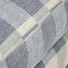 Cushion Topped Footstool in a Colefax and Fowler Check Fabric