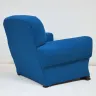 Club Style Chair Recovered in a Small Boucle Fabric