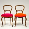 Heirloom Dining Chairs, covered in Designers Guild Velvet