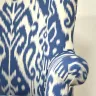 George Smith Chairs Reupholstered in a Manuel Canovas Jacquard Weave