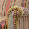 Armchair Reupholstered in a Mulberry Home Jute and Cotton Woven Fabric