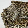 Handcrafted Hampden Sofa in a Leopard Print Velvet