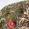 Button Back Chair Reupholstered in a Morris & Co. Fabric