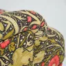 Button Back Chair Reupholstered in a Morris & Co. Fabric