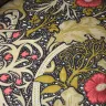 Button Back Chair Reupholstered in a Morris & Co. Fabric