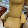Wooden Frame Chair Reupholstered in a Colefax and Fowler Fabric