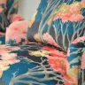 Dining Chairs Reupholstered in a Colourful Printed Velvet
