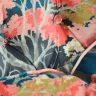 Dining Chairs Reupholstered in a Colourful Printed Velvet