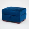 Velvet Storage Footstool