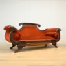 Before and After of an Antique Sofa