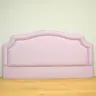 Bespoke Lilac Headboard with Contrast Piping