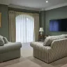Upstairs Hallway Double Pinch Pleat Curtains