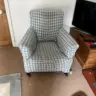 Twin Armchairs Reupholstered in Kit Kempt GP&JBaker Fabric