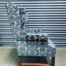 Statment Cut Velvet Armchair