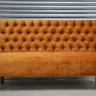 Upholstered Buttoned Back Bench Seat