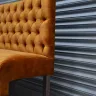 Upholstered Buttoned Back Bench Seat