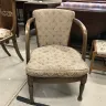 Curved Wooden Armed Chair