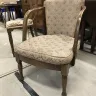 Curved Wooden Armed Chair