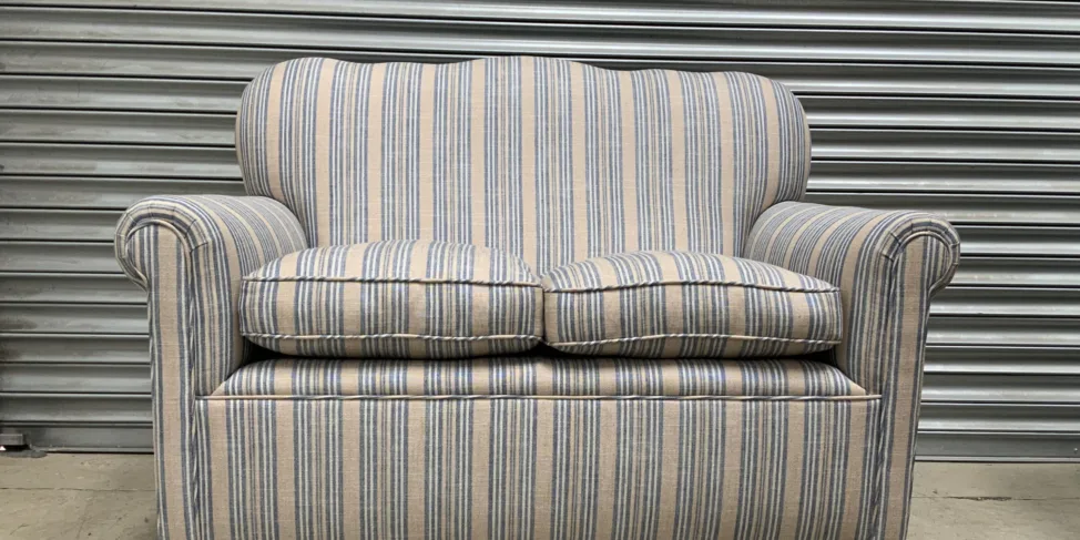 Small Sofa re-covered Designed by Griffin Interiors