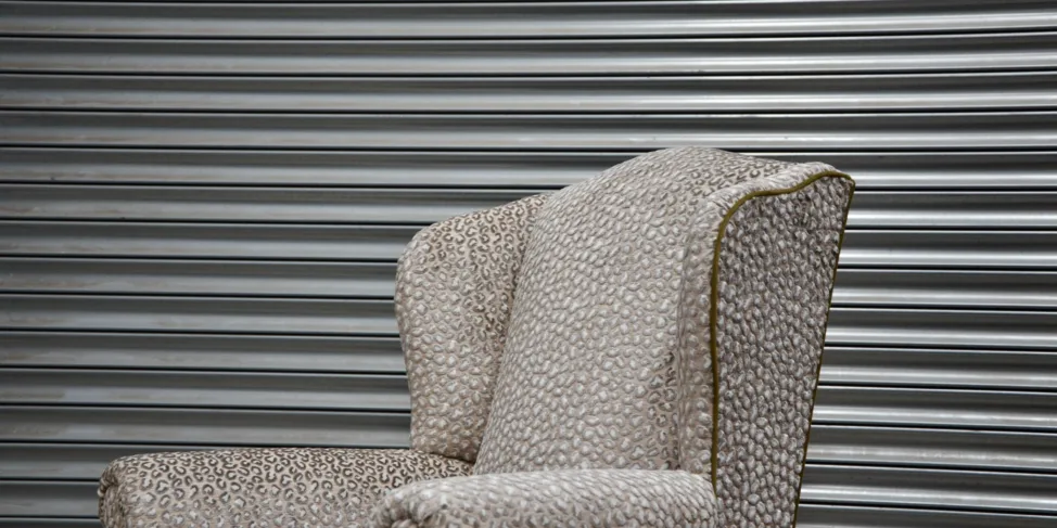 Reupholstered Wing Chair
