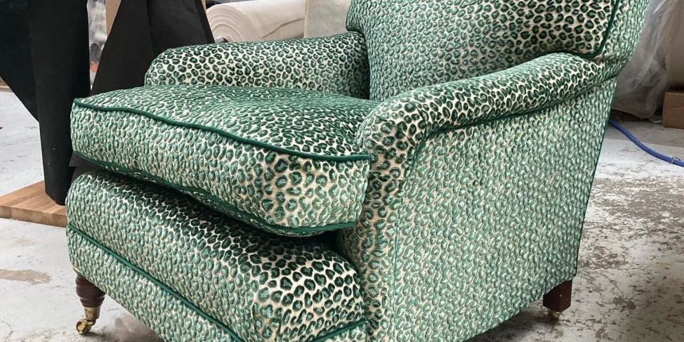 Fixed Back Howard Style Chair – Recovered