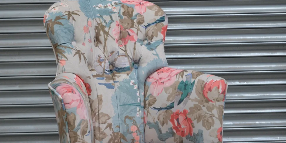 Buttoned Back Bedroom Chair