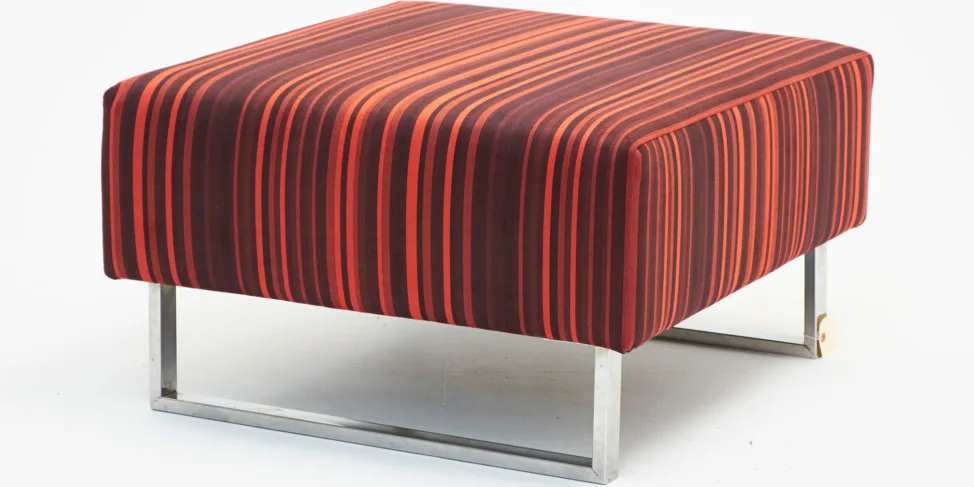 Metal Frame Footstool